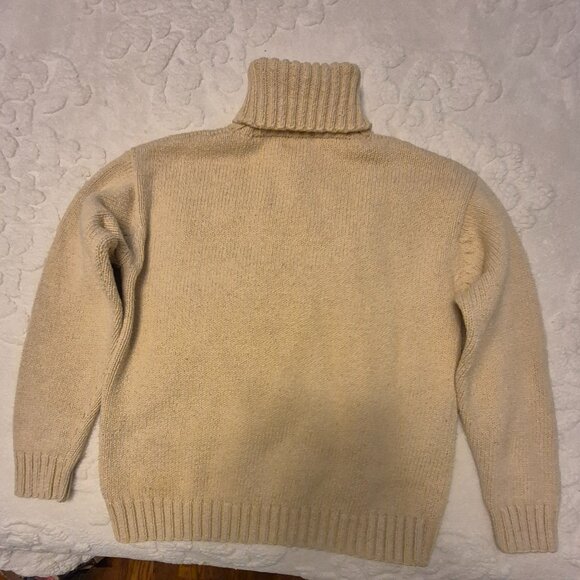 Hand Knit Ralph Lauren Dog Turtleneck Sweater (S) - Picture 5 of 9